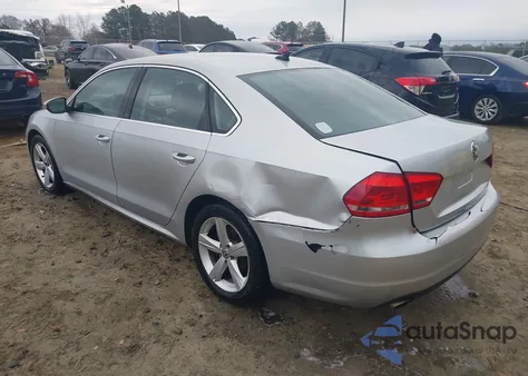 2012 Volkswagen Passat 2.5L Se from USA, damaged, VIN 1VWBH7A36CC027769